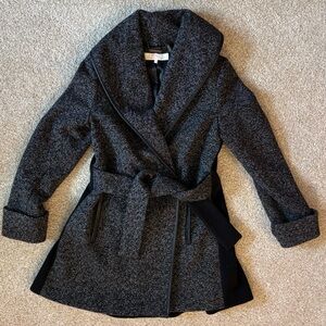 Trina Turk Tweed Wool Coat